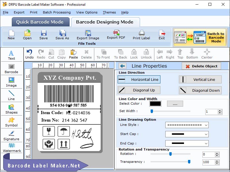 Free Barcode Label Software 7.4.8.3 full